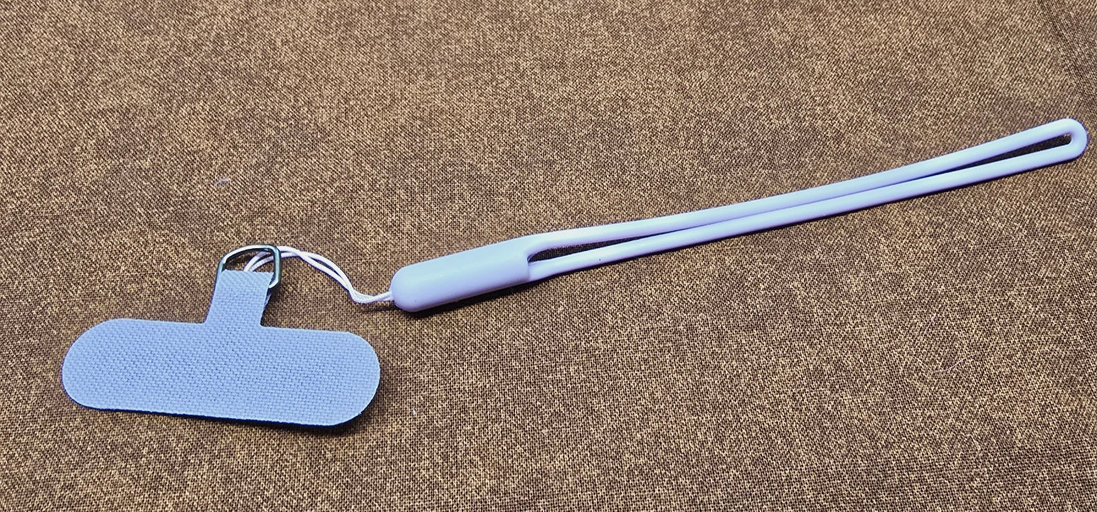 Universal Silicone Cell Phone Lanyard with Connector Pad