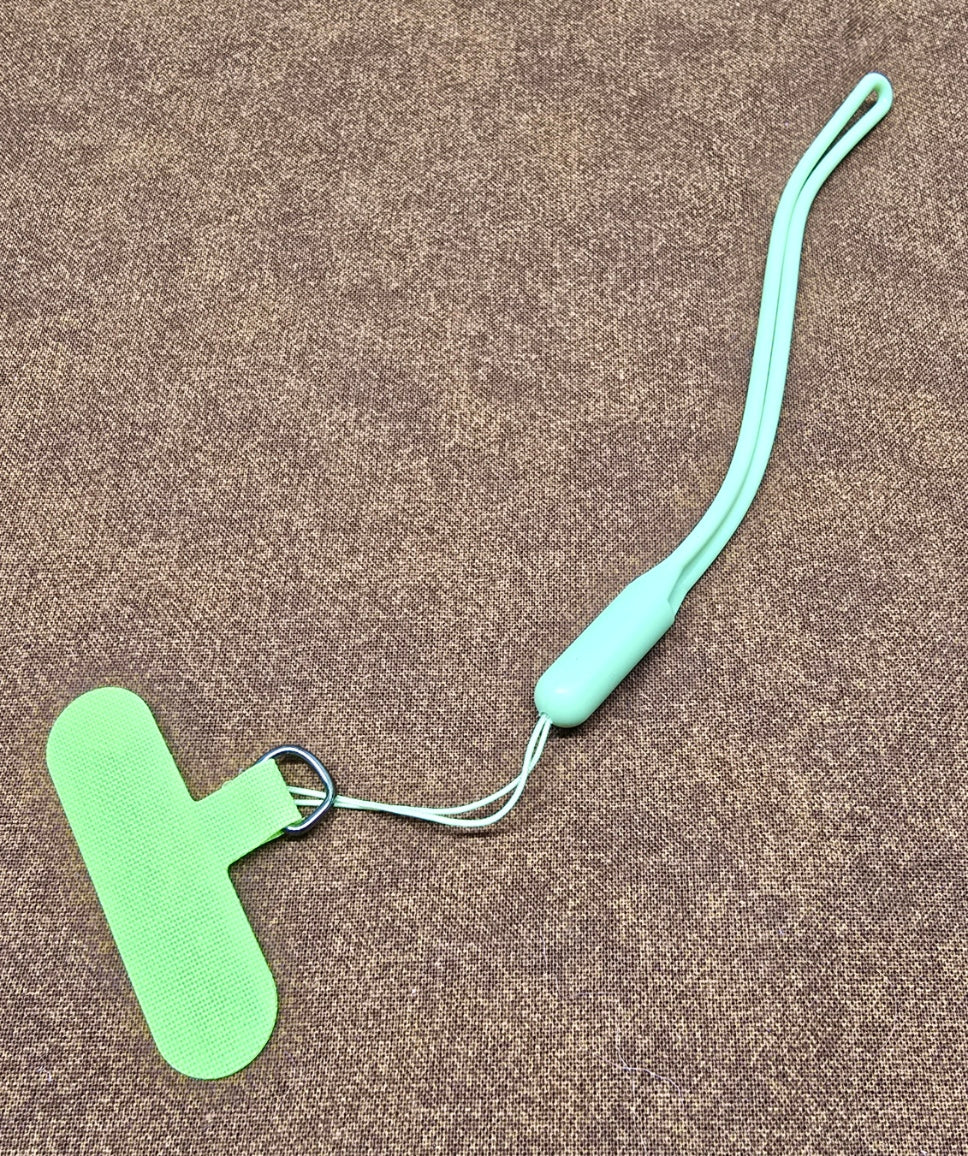 Universal Silicone Cell Phone Lanyard with Connector Pad