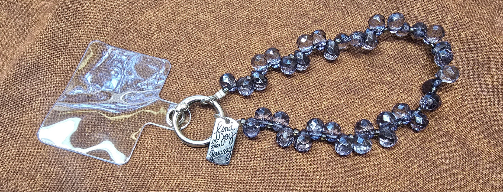 Luxury Rhinestone Phone Lanyard Short Wrist Strap