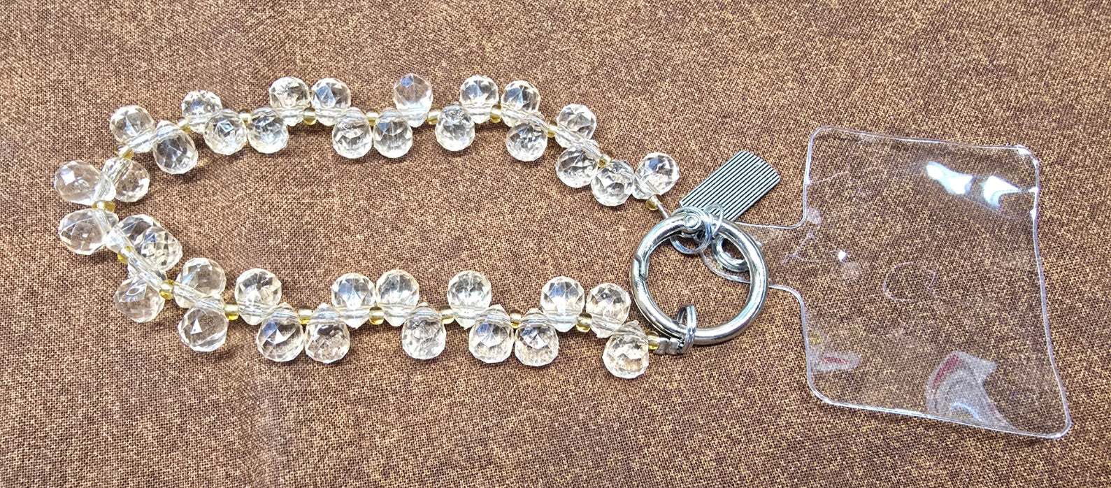 Luxury Rhinestone Phone Lanyard Short Wrist Strap