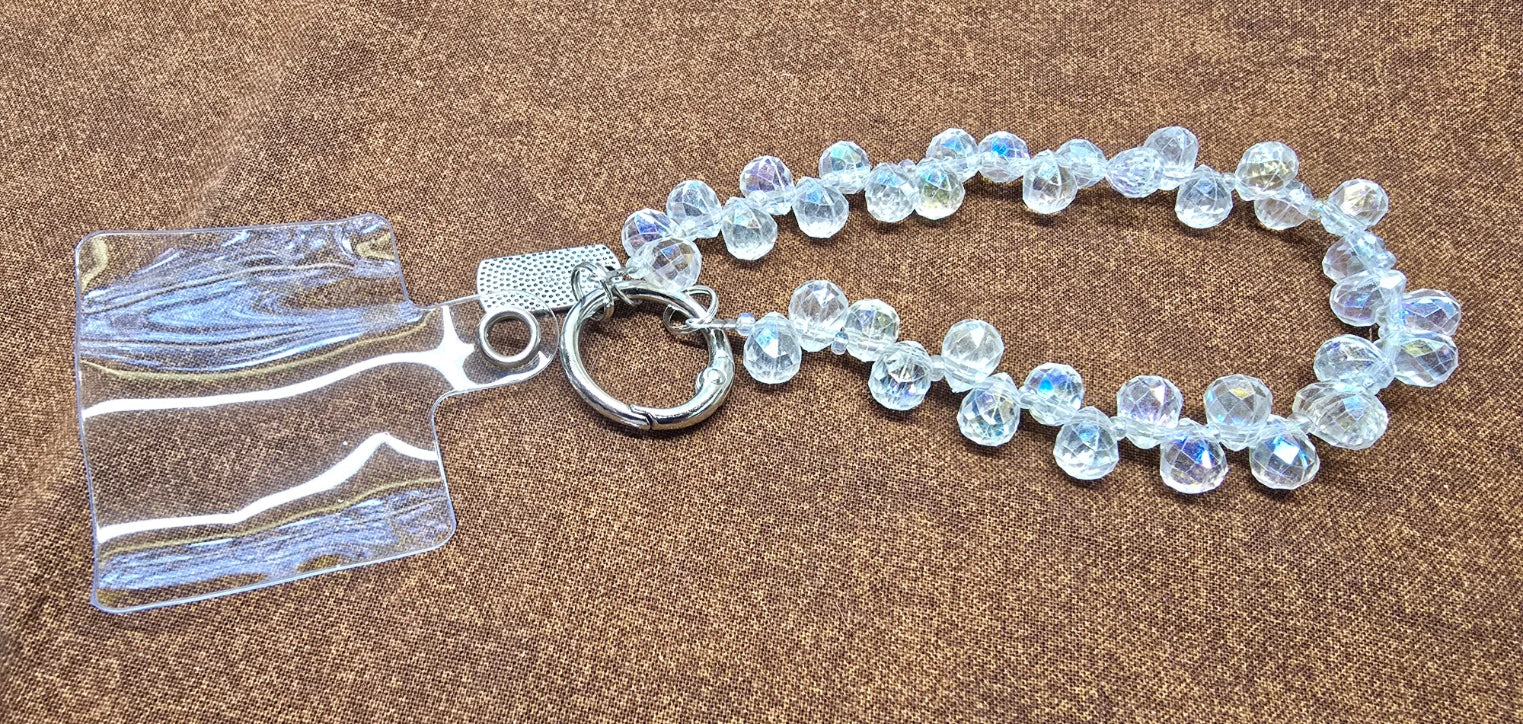 Luxury Rhinestone Phone Lanyard Short Wrist Strap