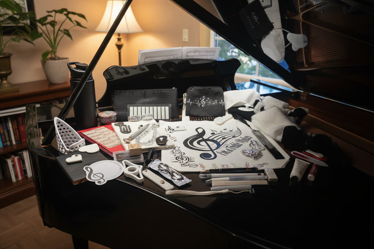 Music Bundle on a piano